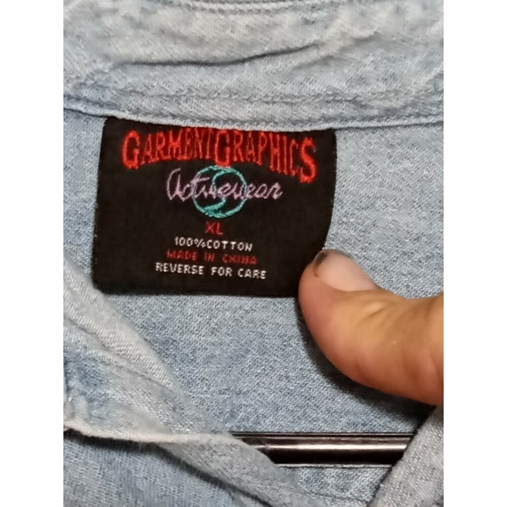 Vintage Looney Tunes Garment Graphics Denim Shirt Size XLarge - Picture 3 of 4